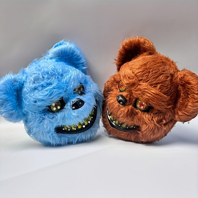 Realistische Bärenmaske – Weiche Plüsch-Gesichtsmaske für Halloween & Cosplay