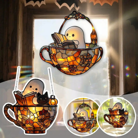 Halloween Geist – Magisches Fensterlicht für dein Zuhause