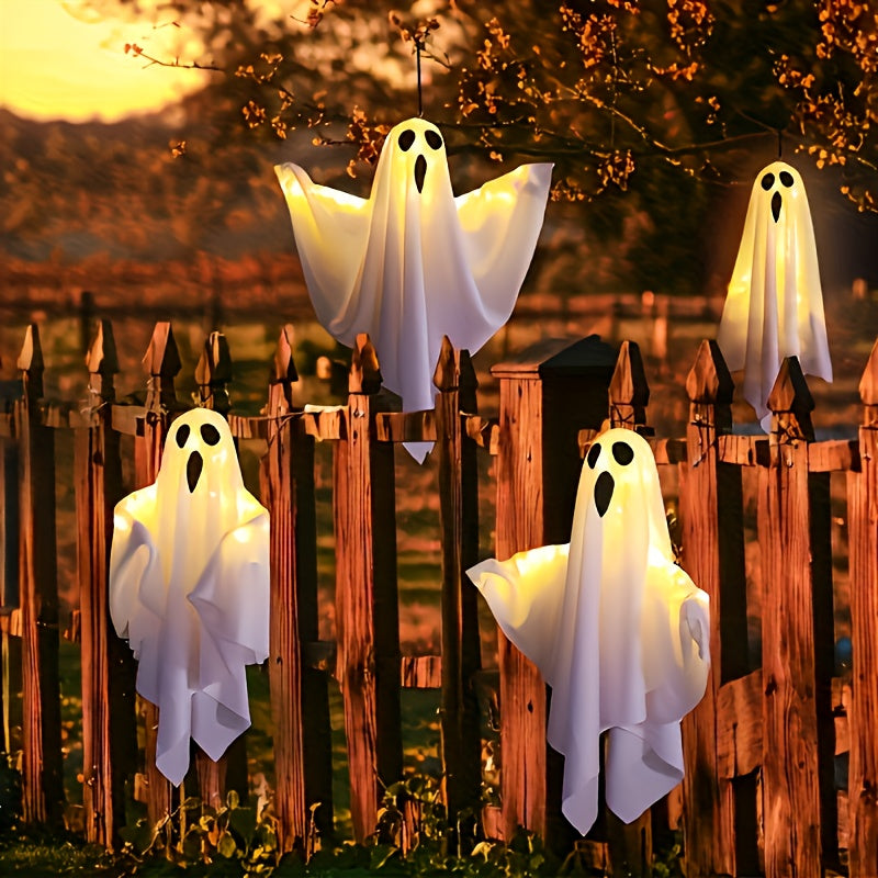 2er-Set LED Geisterlichter – Halloween Deko zum Aufhängen (Indoor & Outdoor)