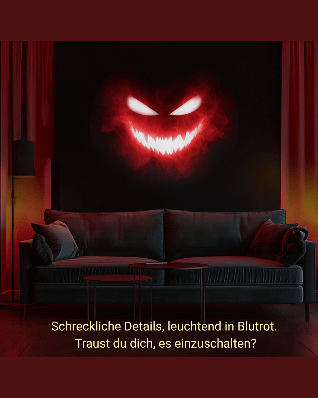 Halloween Projektor – USB-Licht mit 360° Rotation & gruseligem Design