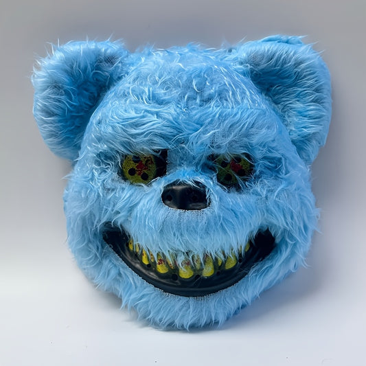 Realistische Bärenmaske – Weiche Plüsch-Gesichtsmaske für Halloween & Cosplay