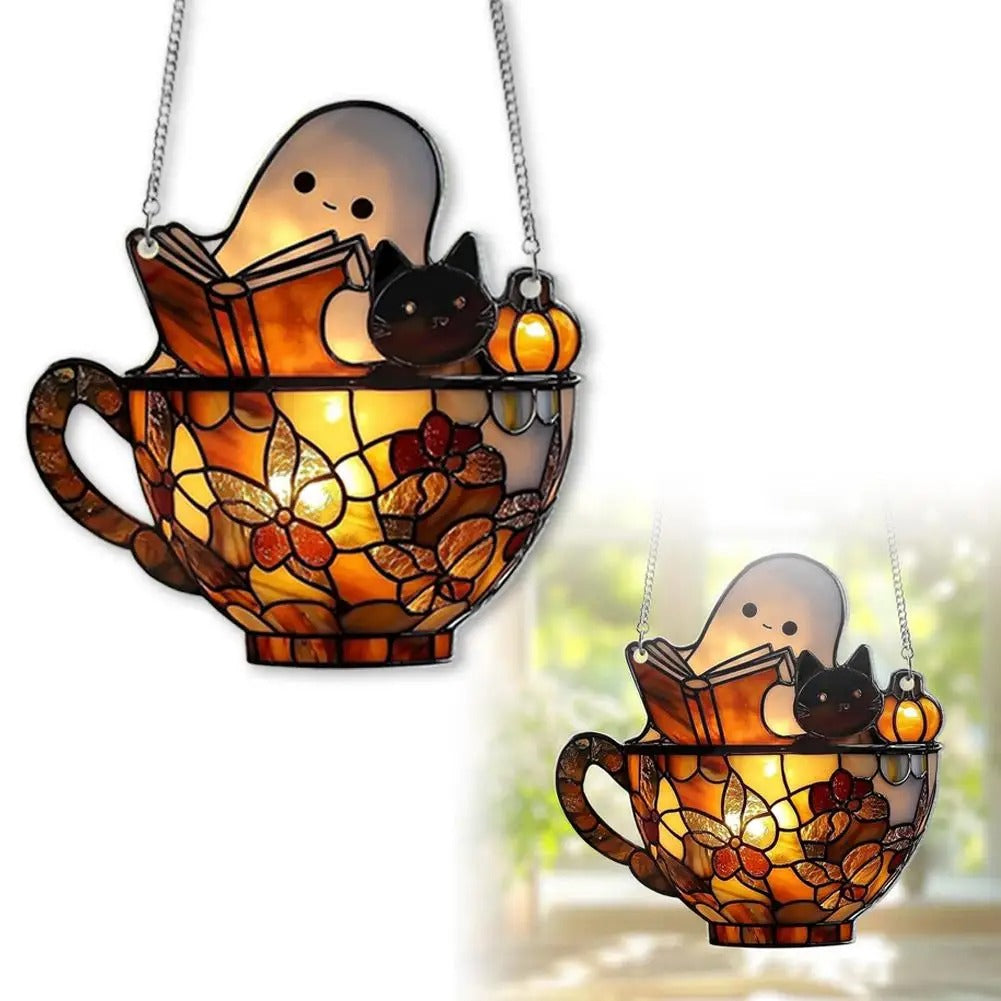 Halloween Geist – Magisches Fensterlicht für dein Zuhause